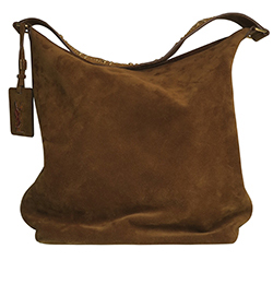 Saint Laurent Bucket Bag, Suede, Brown, PTR454152.1216, T, 3